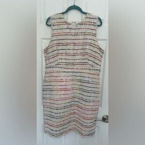 J. Crew Colorful Textured Dress
